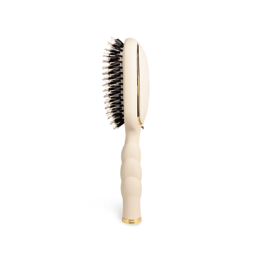 Teleties Boar Bristle Hair Brush - Tan