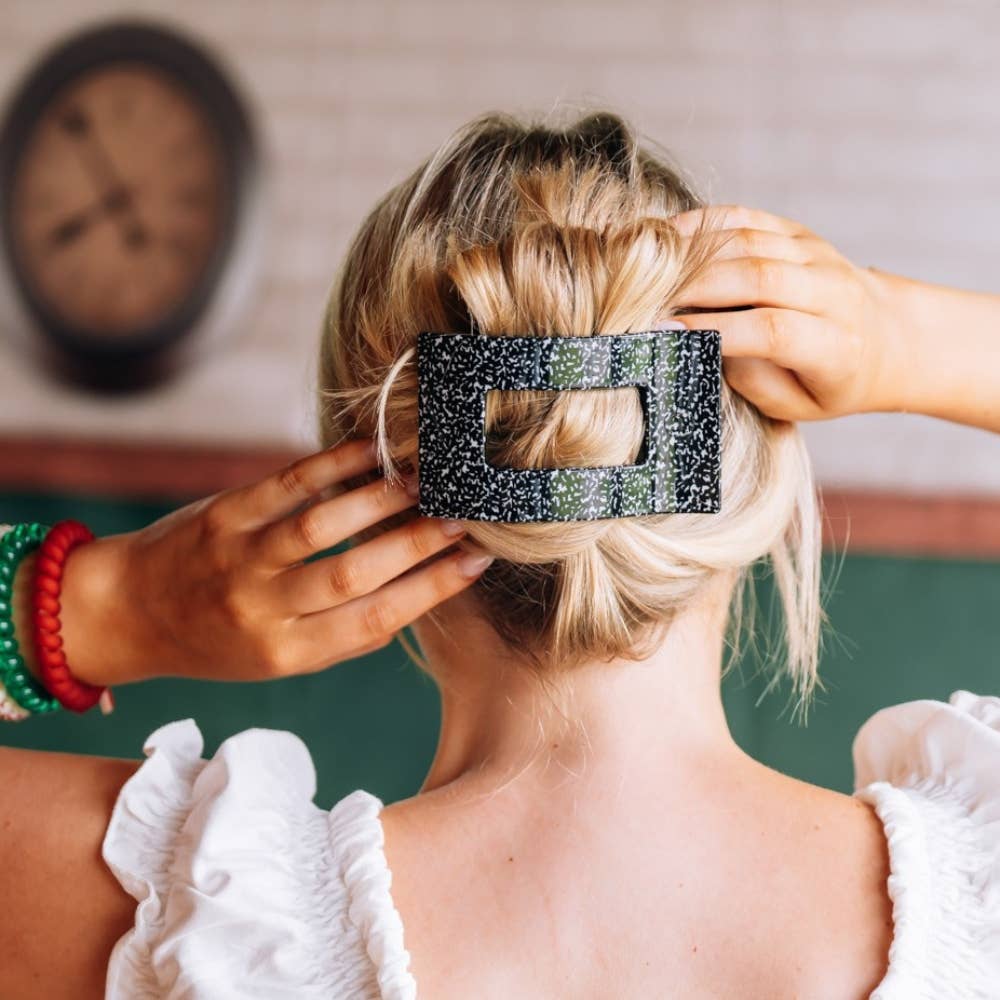 Teleties Flat Rectangle Hair Clip Large