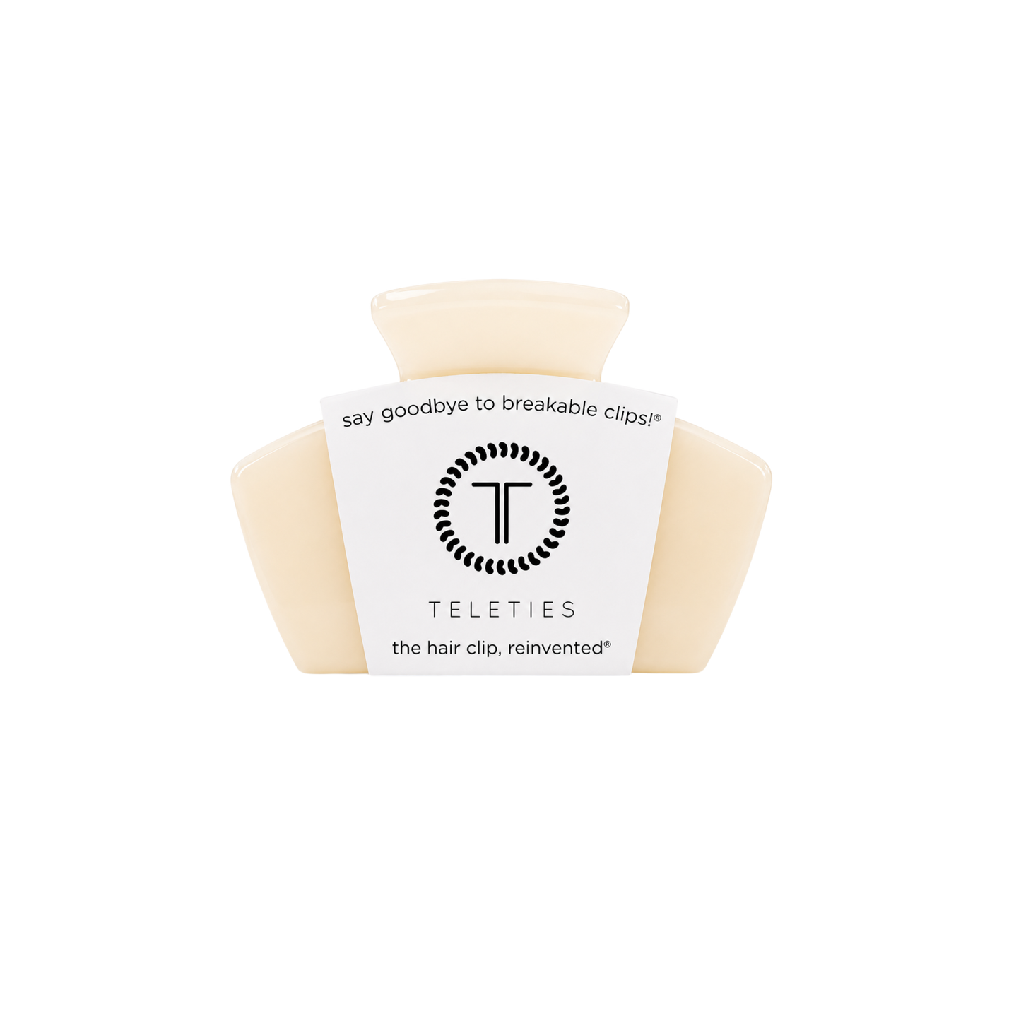 Teleties Classic Claw Clip Petite - Almond Beige