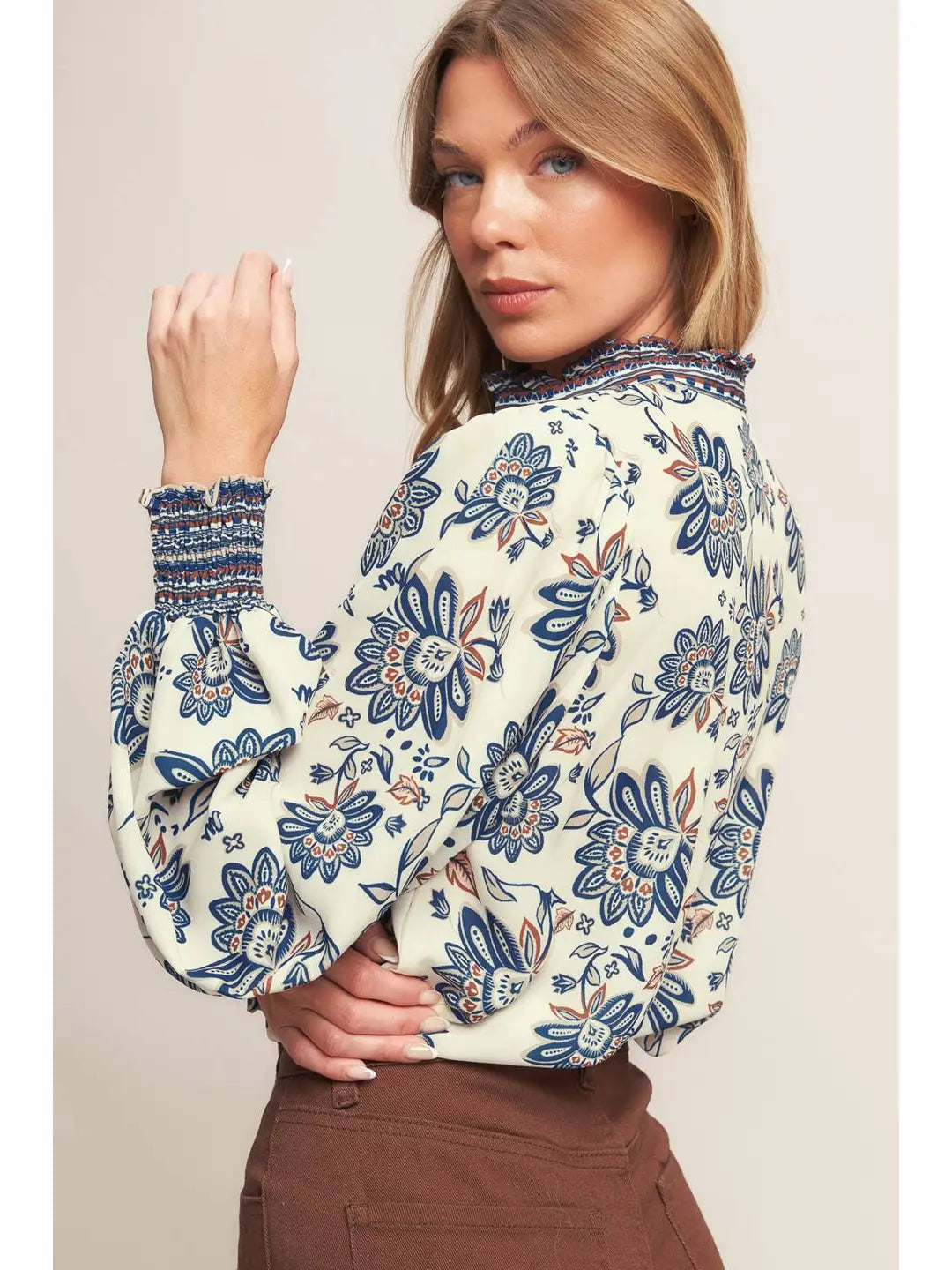 Printed Woven Top